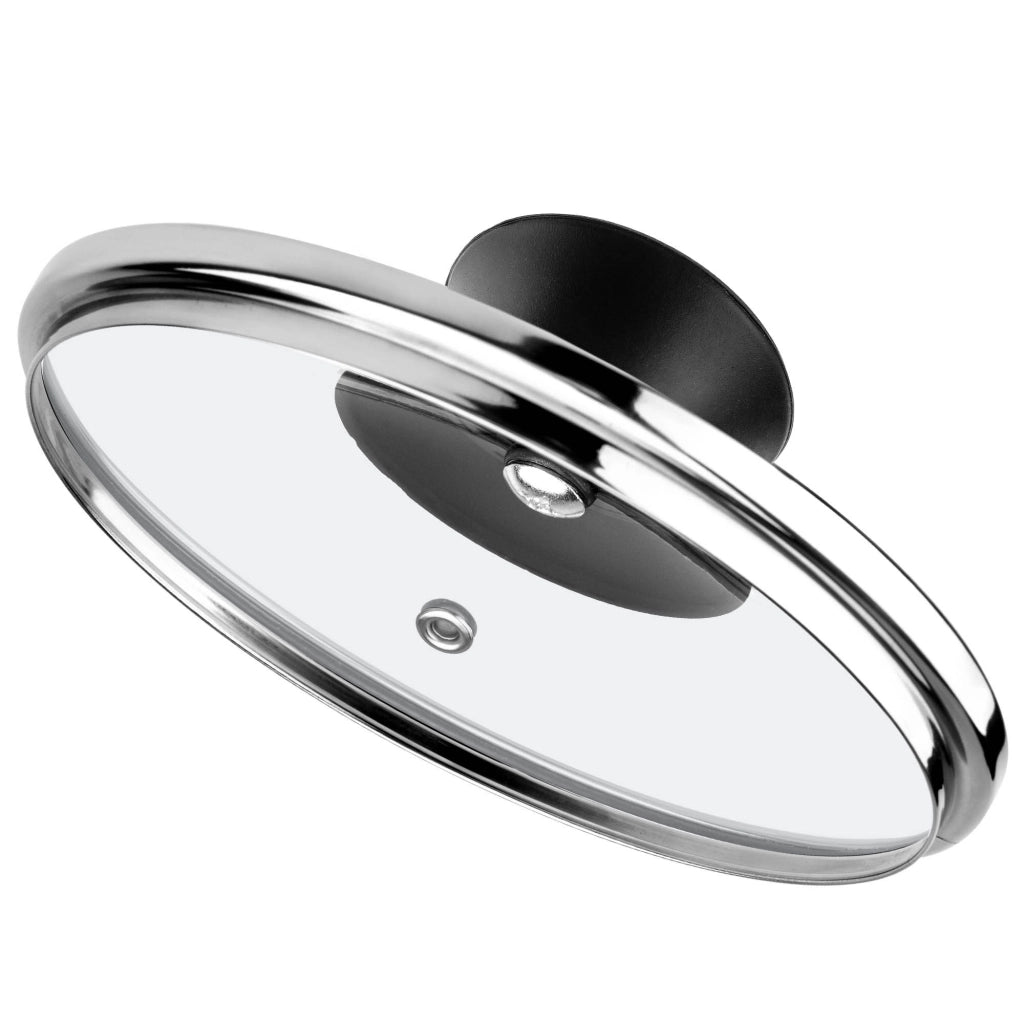 Coperchio in vetro KADAX da 18 cm, universale, resistente al calore, per pentole e padelle.