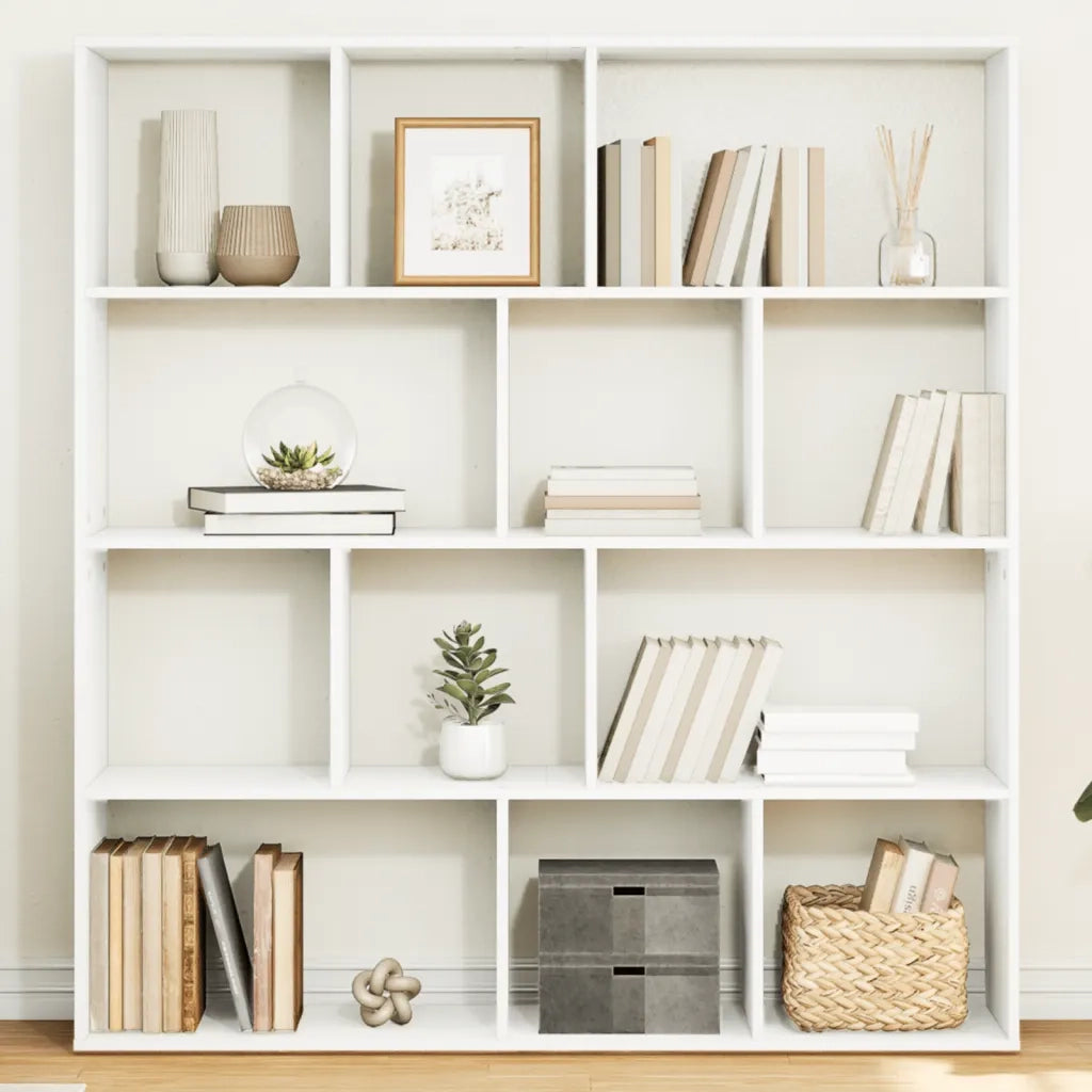Libreria Bianca 132x29x141,5 cm in Legno Multistrato 3310307