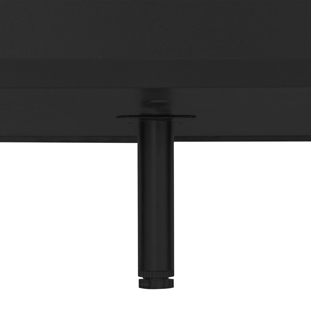 Credenza Moderna ¨C MINIMAL ¨C Nero, Maniglie Dorate, Ante con Inserti