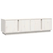 Mobile TV multimediale scaffale TV mobile TV sala da pranzo soggiorno camera da letto 140 x 40 x 40 cm legno di pino massiccio bianco 02_0025934