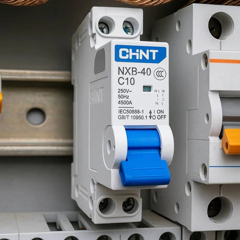 Chint 817016 interruttore magnetotermico 1p+n curva c 10a 230v 4,5ka 1 modulo