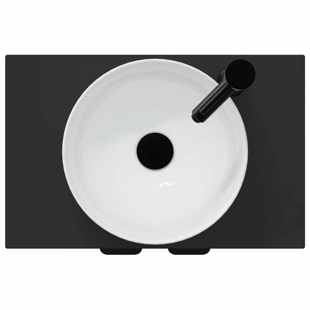 Mobile da bagno con lavabo Nero 54 x 35 x 83 cm