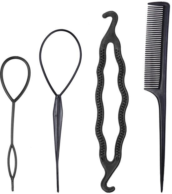 Set di stile per capelli leggero - aiuto per la capigliatura - fermacapelli - pettinatura per capelli - duraturo - dimensioni 16 x 6 x 2 cm - accessorio per capelli