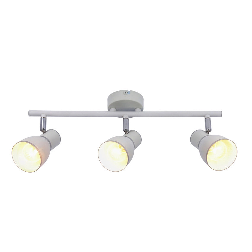 Plafoniera Candellux FIDO 93-63403 3xE14 metallo bianca/argento