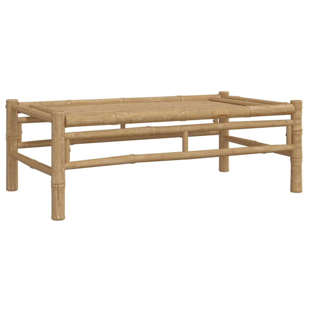 Set di mobili da giardino per esterni 3 pezzi con cuscini in bambù grigio scuro 02_0015969