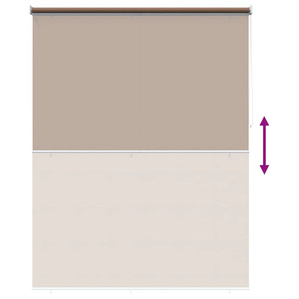 Voletta a rullo | Tenda a rullo con protezione UV Tortora 160 x 140 cm