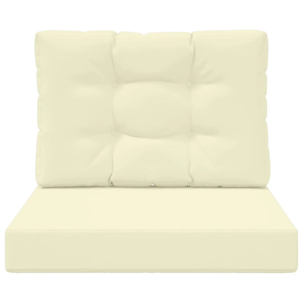 Cuscino per divano da esterno 2 pcs Crema Poliestere 900729