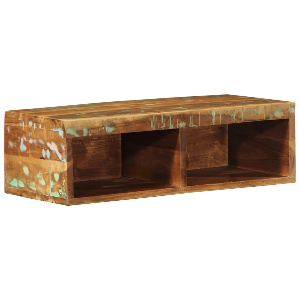 Mobile TV a Parete 60x30x19 cm in Legno Massello di Recupero 4017474