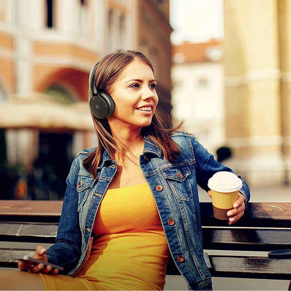 Cuffie Bluetooth Motorola Sound Moto Escape Pieghevoli con Microfono Nero