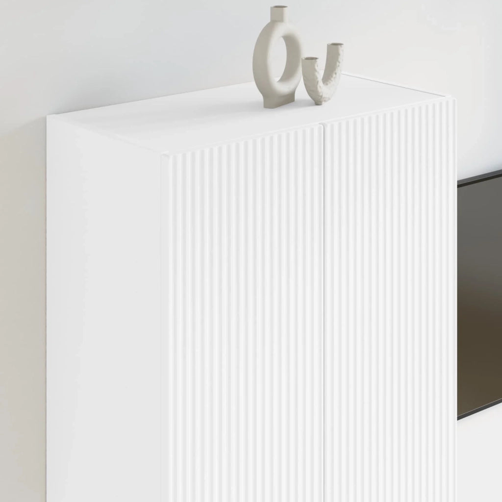 Mobile TV da parete 59,5 x 31 x 100 cm Bianco