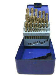 PUNTE 25 PZ PUNTA TRAPANO ACCIAIO ALLUMINIO TITANIO HSS FERRO 1-13 MM