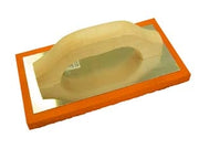 FRATTONE IN SPUGNA ARANCIO MANICO LEGNO- - cm.23,5x10,5 - 2 pezzi ALTE