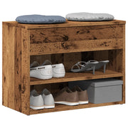 Scarpiera Legno Antico 60x30x45 cm in Legno Multistrato 856754