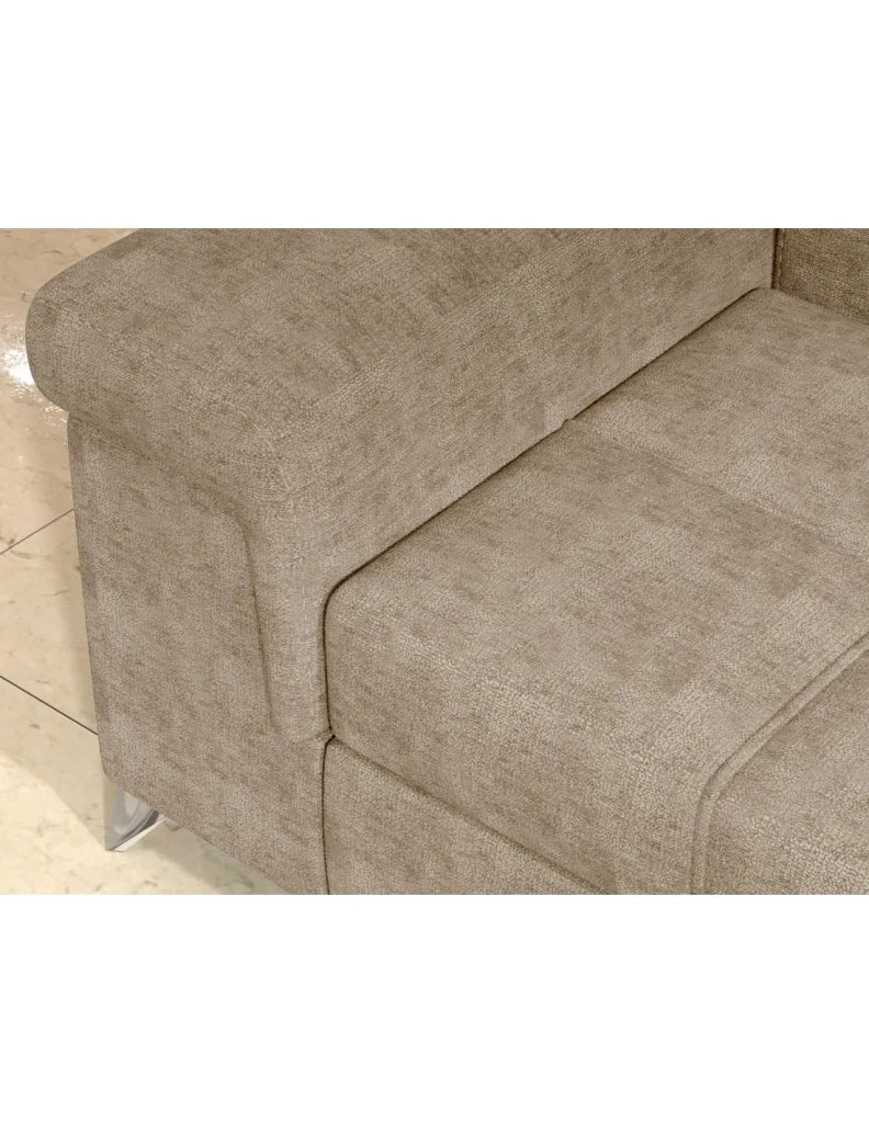 Divano angolare convertibile PALAZZO 4 posti beige – angolo sinistro con contenitore