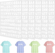 Lettere opstrijkbare per abbigliamento sportivo - Trasferimento di calore - 858 pezzi - 2,5 cm - Trasferimenti per maglie e T-shirt