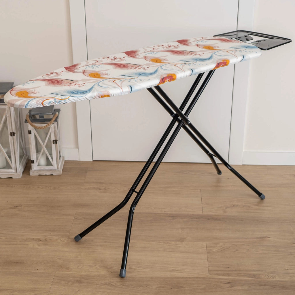Asse da stiro KADAX 120x38 cm, grande, pieghevole, da tavolo, con supporto per ferro da stiro.