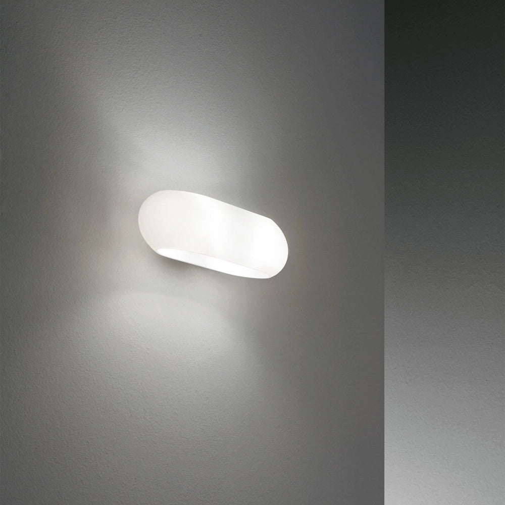Applique Moderna Moris Vetro Bianco 2 Luci G9 3W 3000K Luce Calda