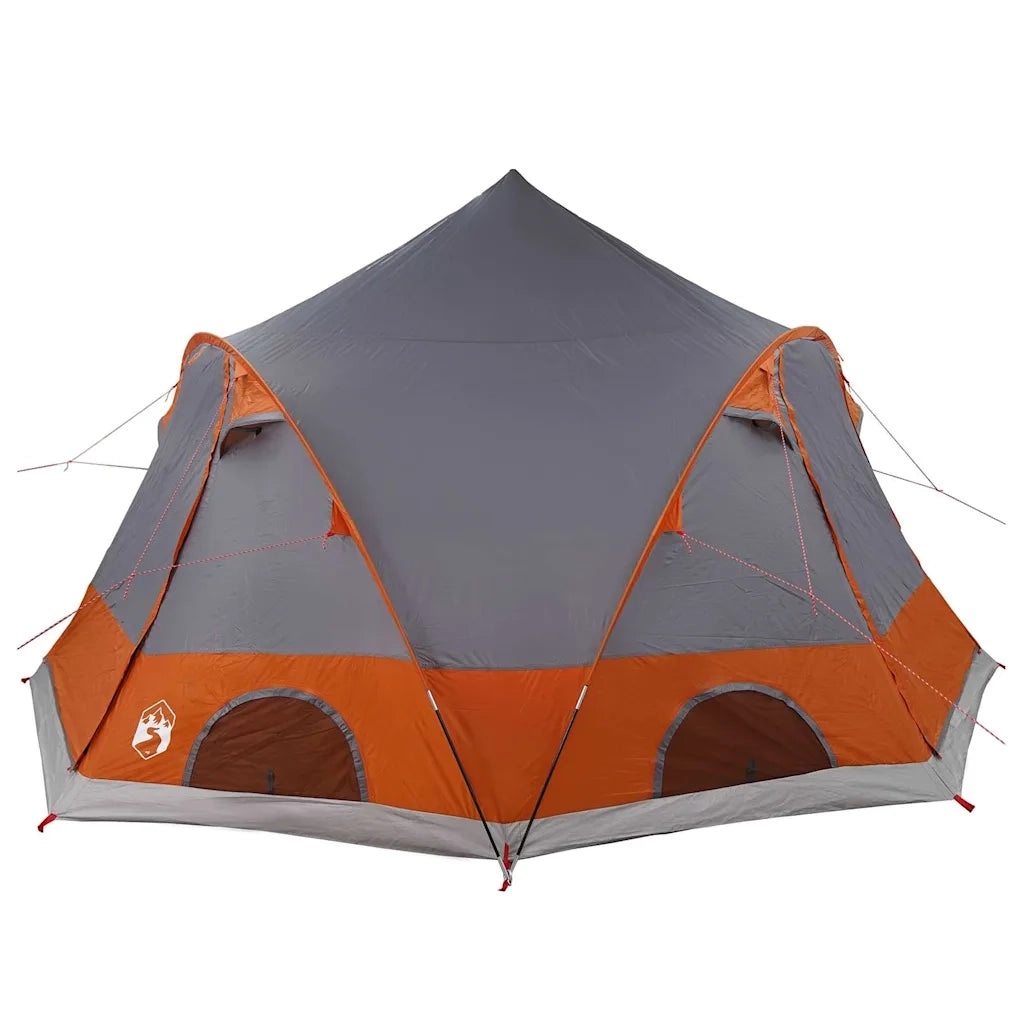 Tenda a cupola per 4 persone con tetto Grigio e arancione 42004022