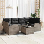 Set Divano da Giardino Grigio 55 x 55 x 37 cm polyrattan