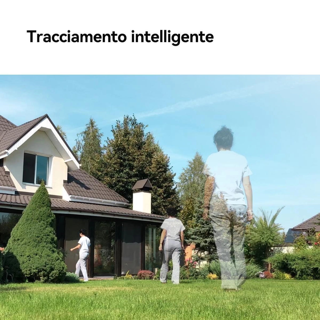 Imou Cell PT - Telecamera da Esterno a batteria con risoluzione 2K (3MP), Rilevamento Movimento/Umano, Visione Notturna a Colori, Audio Bidirezionale, IP66
