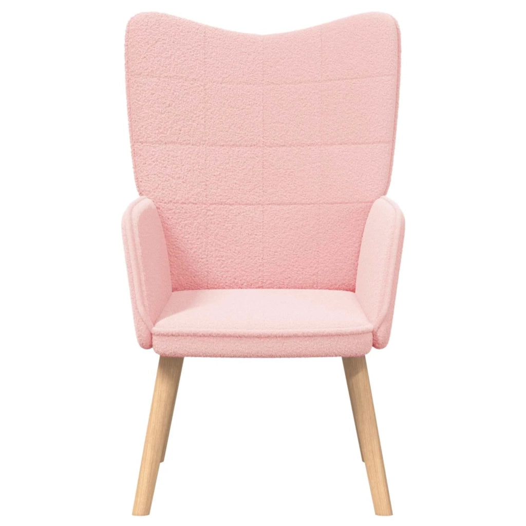 Divano Sedia-Poltrona Rosa 62 x 67 x 95,5 cm Tessuto Sherpa