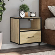 Comodino a Muro Rovere Sonoma 40x31x39,5 cm 848736