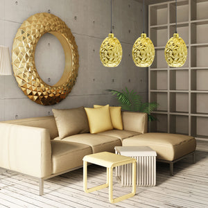 Lampada Pensile Di Vetro Cromo Gold APP566-1CP