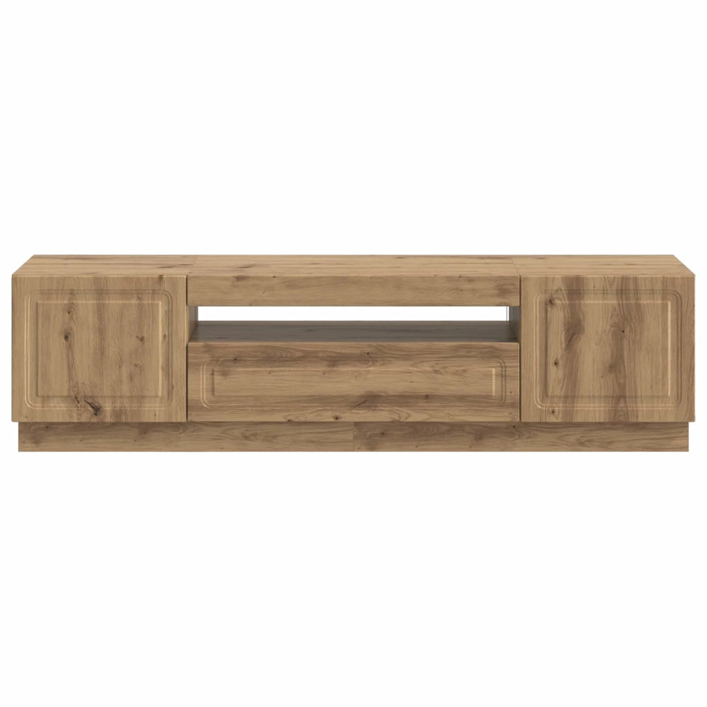 Mobile TV LED Rovere Artigianale Legno ingegnerizzato 897794