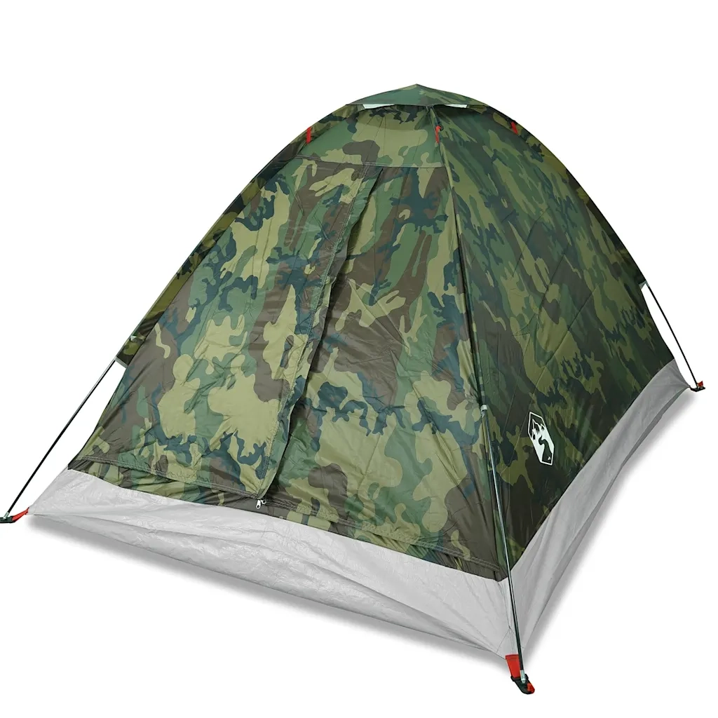 Tenda da Campeggio a Cupola 4 Persone Mimetica Impermeabile 4009638