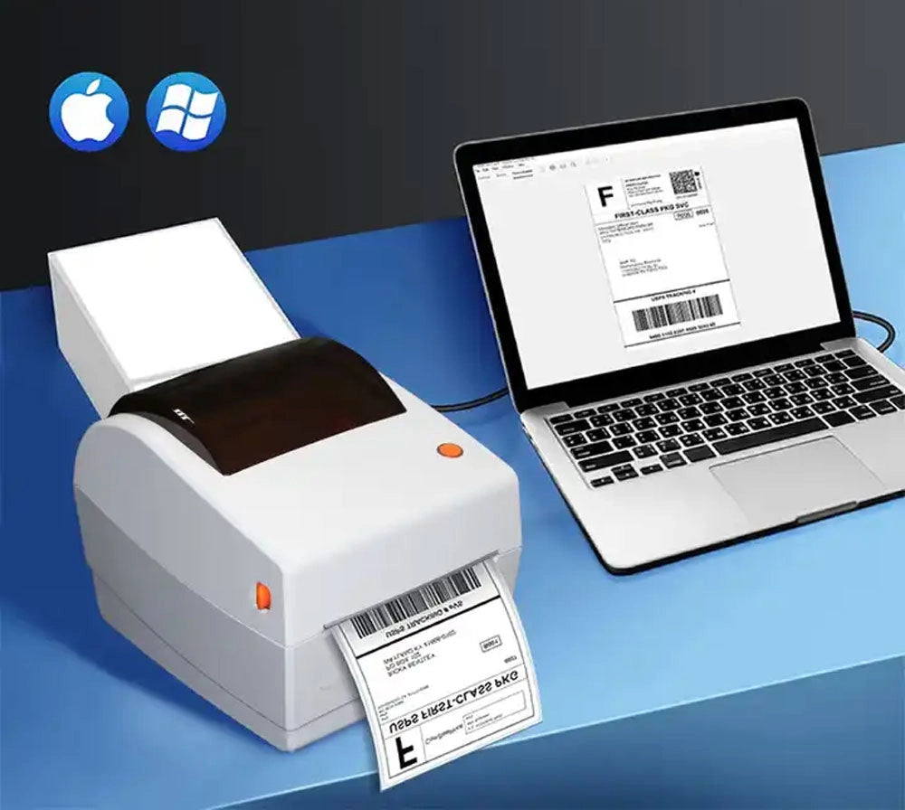 1pz stampante termica per etichette rotoli fino a 115 mm usb bluetooth tp403x cod:ferx.etinextlab01