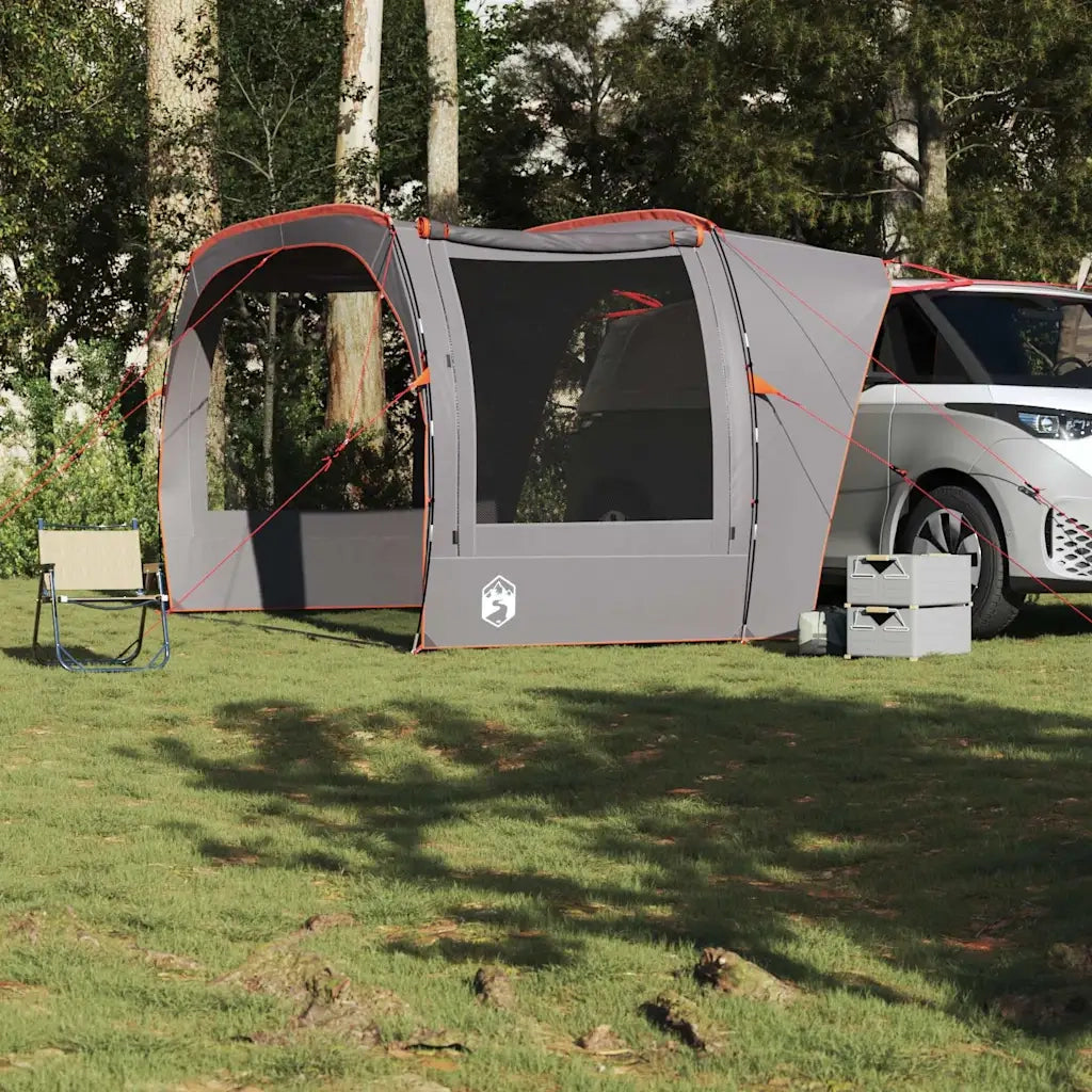 Tenda da Campeggio per Auto Grigio e Arancione Impermeabile 4009514