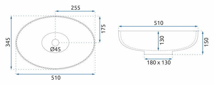 Lavabo Da Appoggio Rea Nicole Transparent
