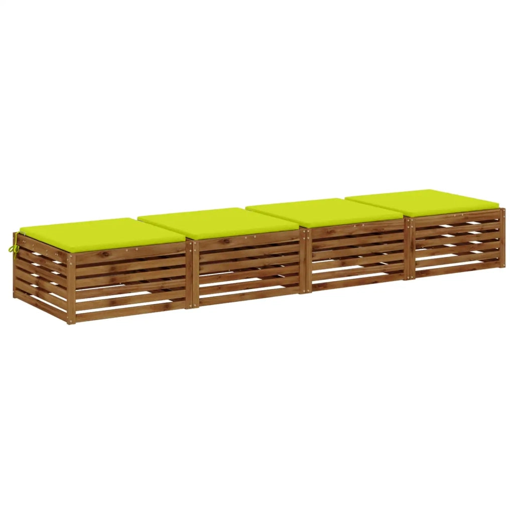 Cuscini per Sedia in 4 Pezzi SOEST 4 pz 100% Poliestere 944614