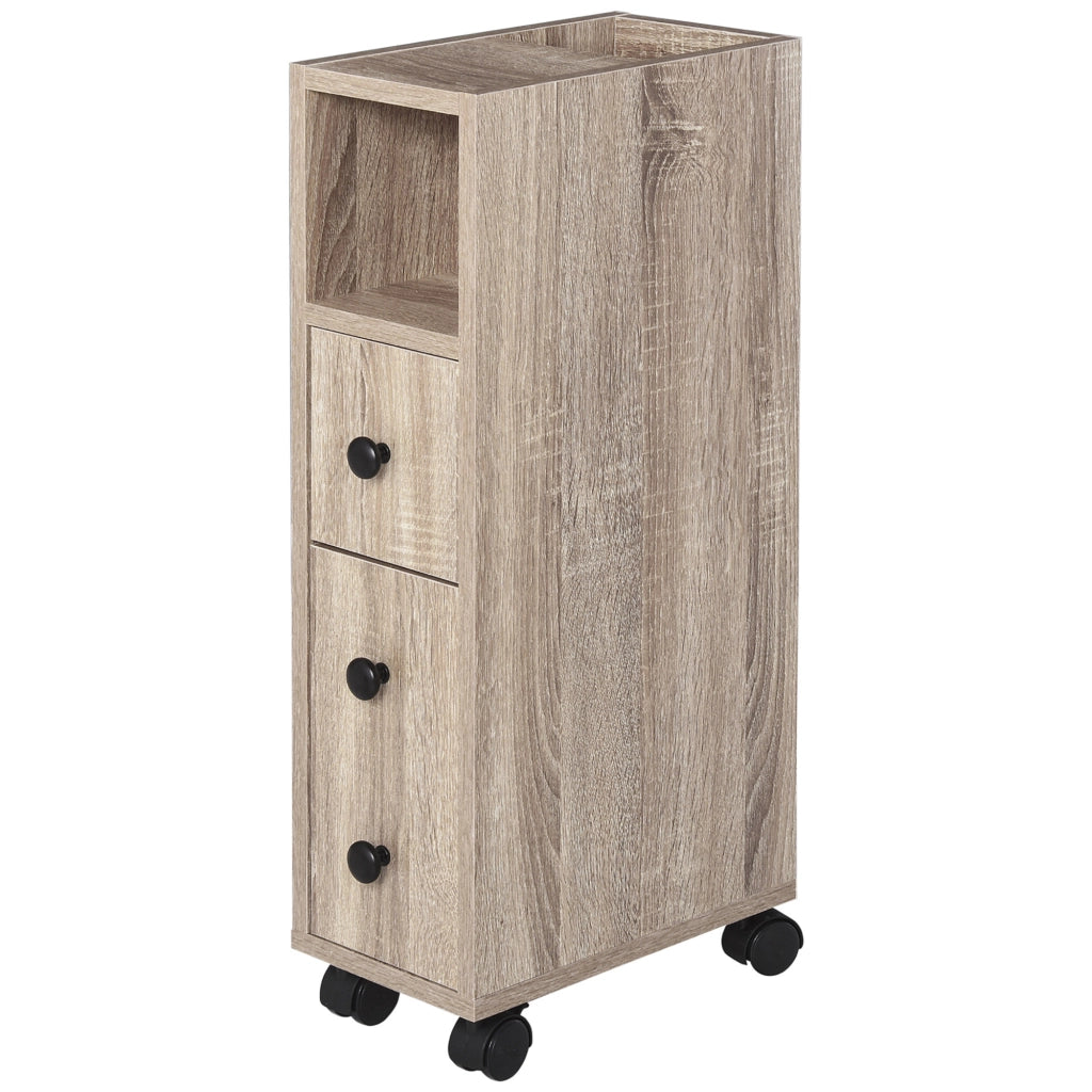 Porta Carta Igienica ¨C zephmum ¨C 3 Ripiani Legno Rovere