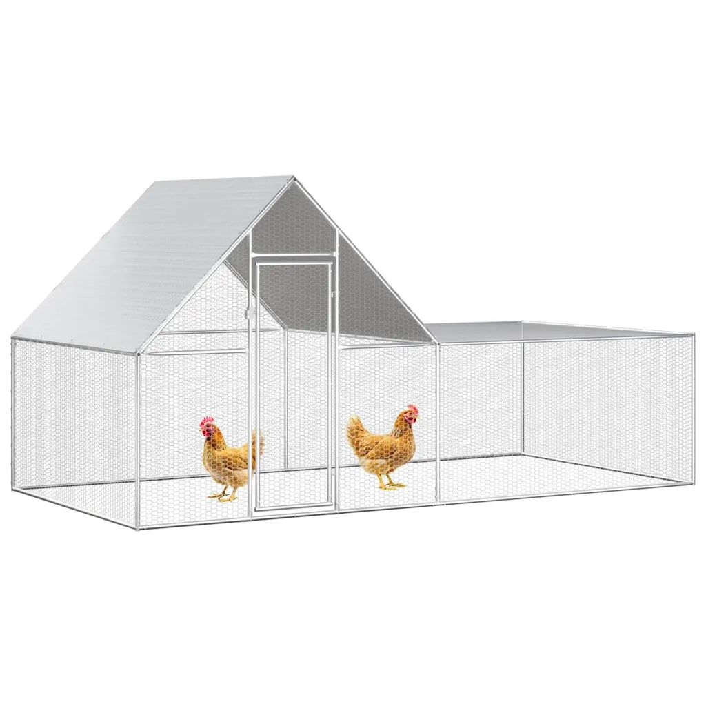 Pollaio 4x2x2 m in Acciaio Zincato CFW9008291