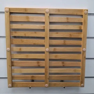 Pedana Doccia Quadrata in Legno di Bambù 50x50 cm