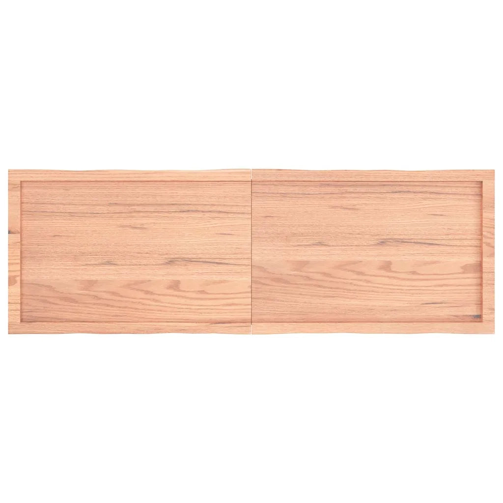 Piano Tavolo Marrone Chiaro 160x50x(2-4) cm Rovere Non Trattato 363970