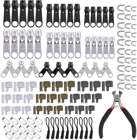Set di riparazione 122 pezzi - Chiusura a rasoio - Estensore a rasoio - Sostituzione - Mini-tang - Metallo resistente