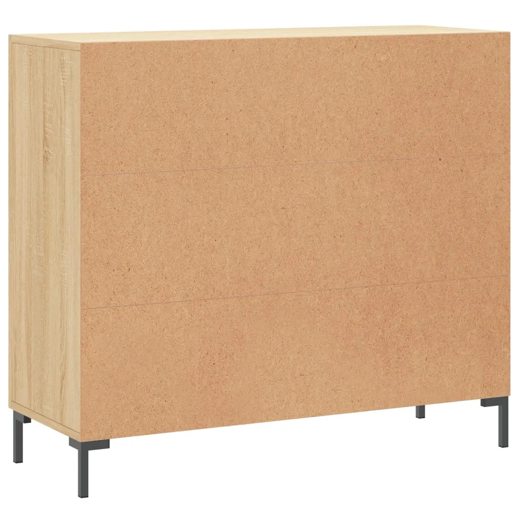 Credenza-Buffet-Armadio da cucina Rovere Sonoma 90x34x80 cm in Legno Multistrato 937543