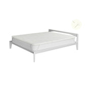 Topper Memory Con Fodera Matrimoniale 160x190 cm in Poliestere e Canapa Bianco