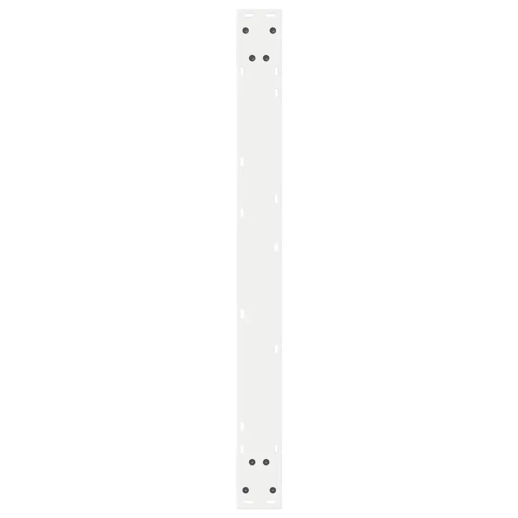 Gambe per tavolo da pranzo 2 pz bianche 90x(72-73,3) cm in acciaio 4012733