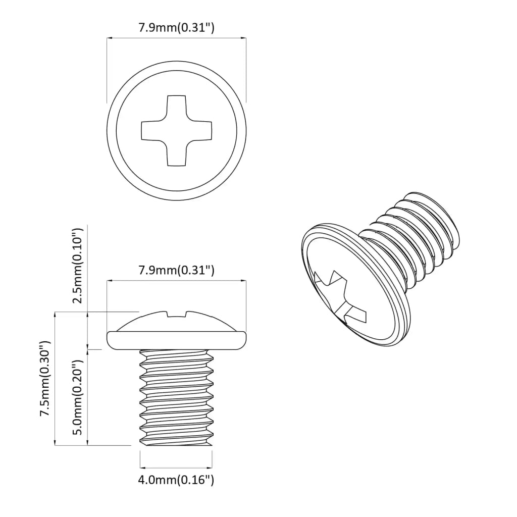 Viti a Brugola 12 pz Argento M4 x 5 mm Ferro CFW2215183