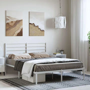 Giroletto con Testiera Metallo Bianco 150x200 cmcod mxl 129426
