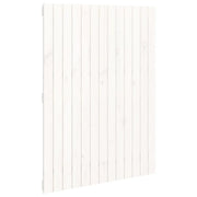 Testiera | Testata da Parete Bianca 82,5x3x110 cm Legno Massello di Pino