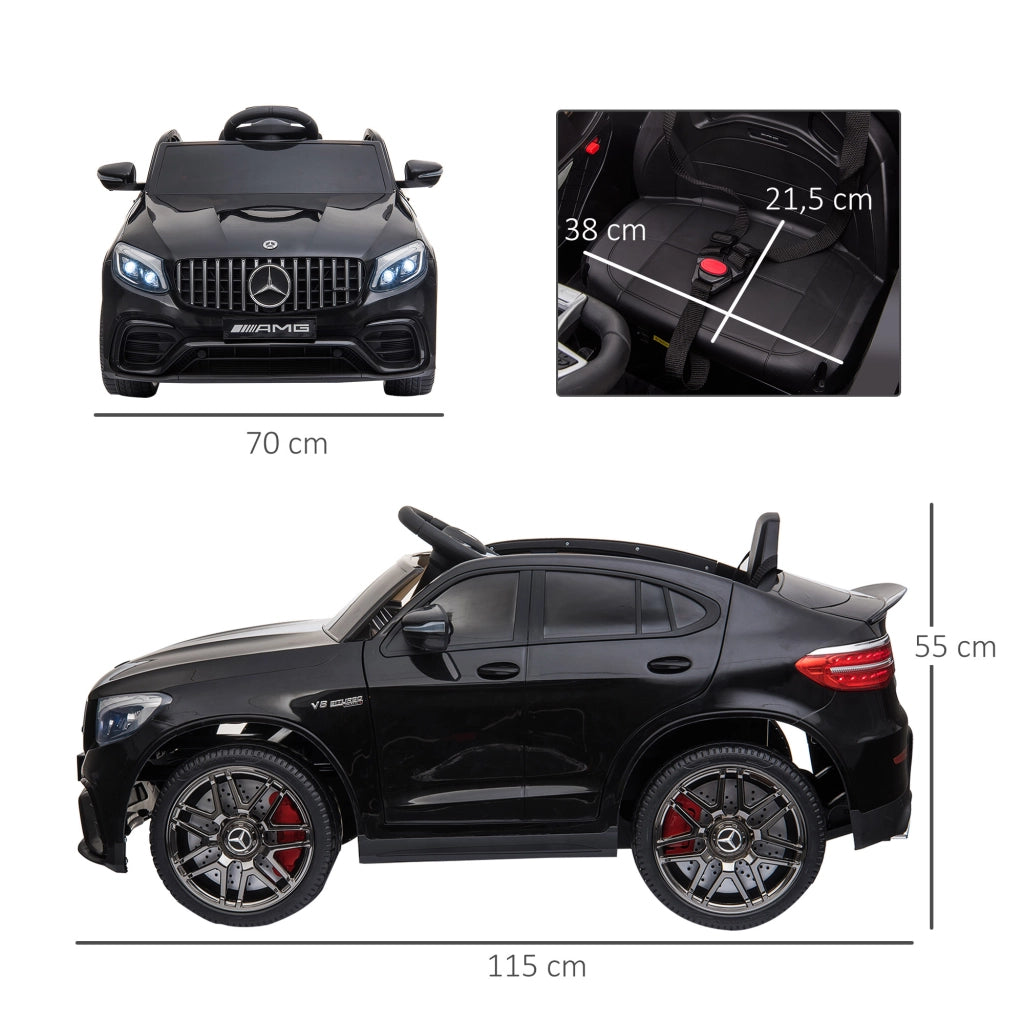 Auto elettrica per bambini ¨C Minimal ¨C Nero, 2 motori, telecomando 2.4G, et¨¤ 3-5 anni