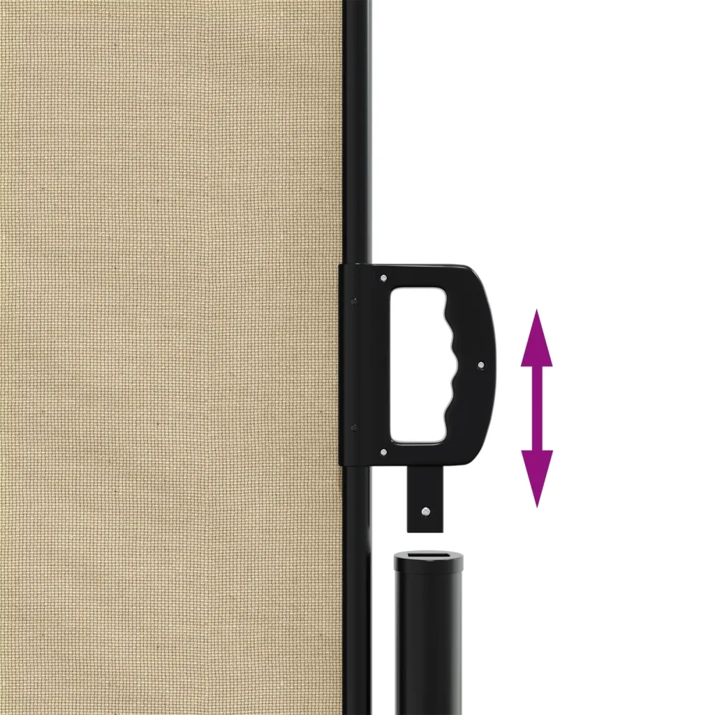 Tenda da Sole Laterale Retrattile-Tenda parasole per balcone per giardino Beige 140x600 cm 649228