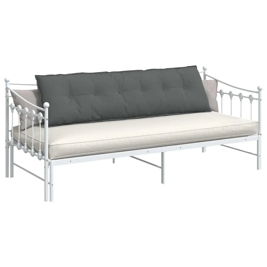 Cuscino per Schiena Grigio scuro 180 x 19 x 50 cm Tessuto