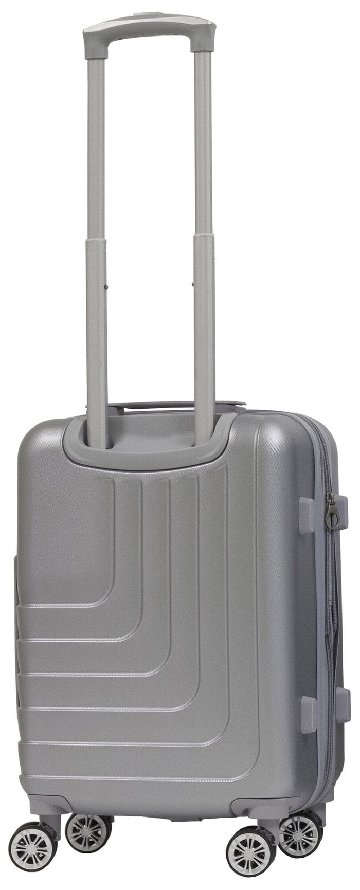 Trolley Valigia Bagaglio a Mano Rigida in ABS 4 Ruote TSA Ravizzoni Titanio Silver