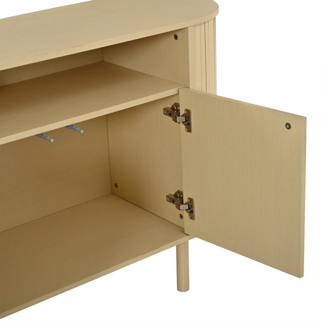CREDENZA 160x40x78,5 cm in pannello truciolare colore legno naturale