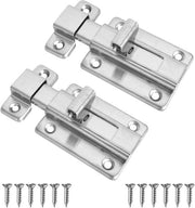 Serrature di sicurezza per porte esterne e bagni - 2 pezzi RVS serrature di porta da 5 cm per sicurezza aggiuntiva